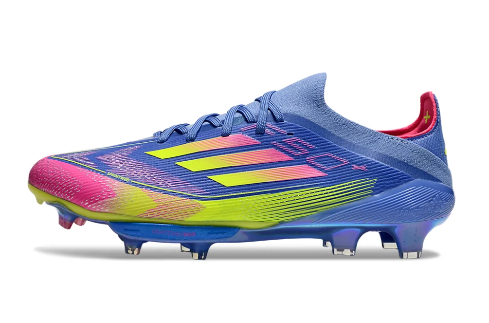 Chuteira Adidas F50 Elite Campo - Azul/Rosa