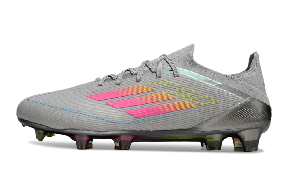 Chuteira Adidas F50+.1 Elite FG - Cinza/Rosa