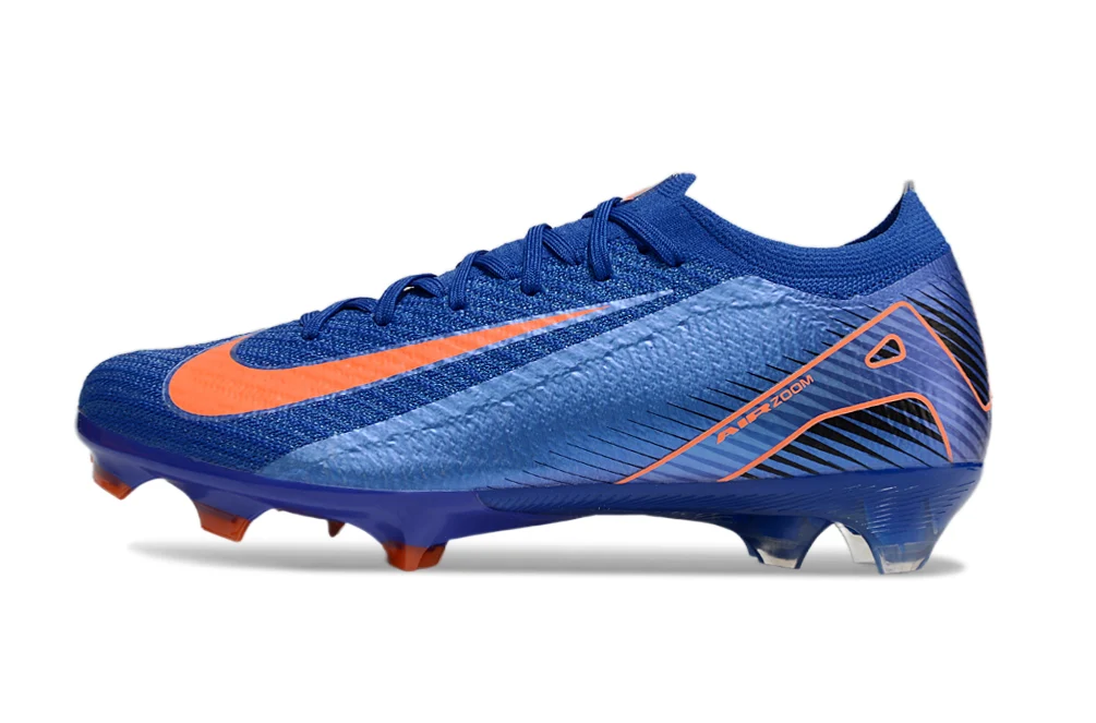 Chuteira Nike Air Zoom Mercurial Vapor 16 Elite FG - Azul/Laranja