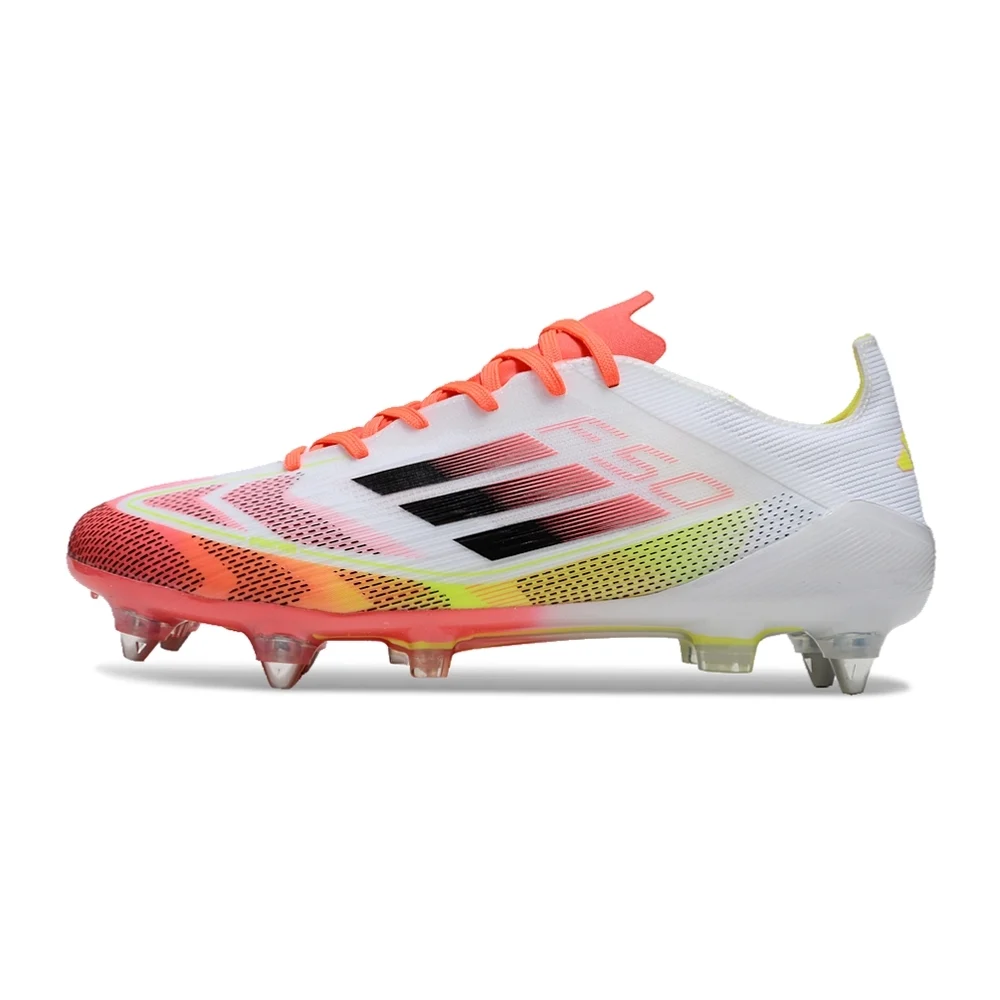 Chuteira Adidas F50 X Campo SG - Branco/Laranja/Preto