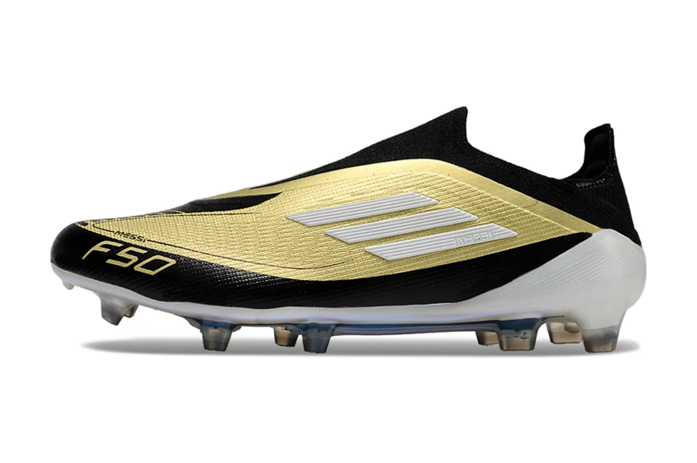 Chuteira Adidas F50 X Campo - Dourado/Preto/Branco