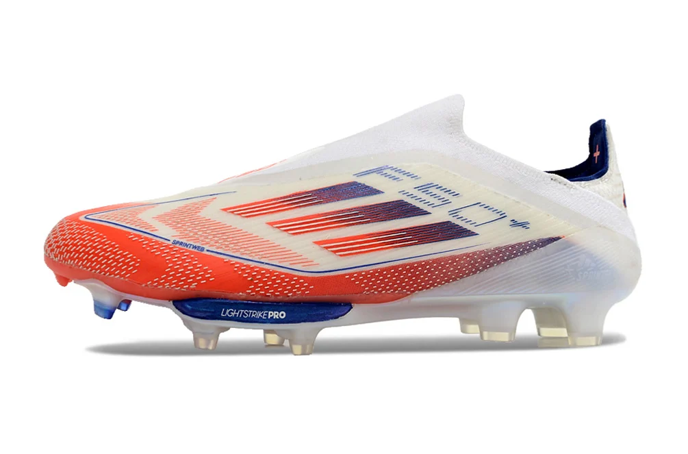 Chuteira Adidas F50 Elite Campo - Branco/Laranja