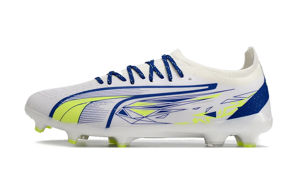 Chuteira Puma Ultra 5 Campo FG - Branco/Azul