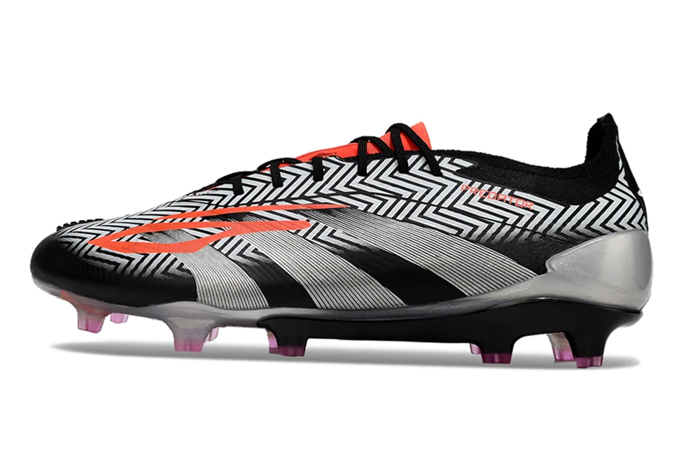 Chuteira Adidas Predator Elite Campo FG - Preto/Vermelho
