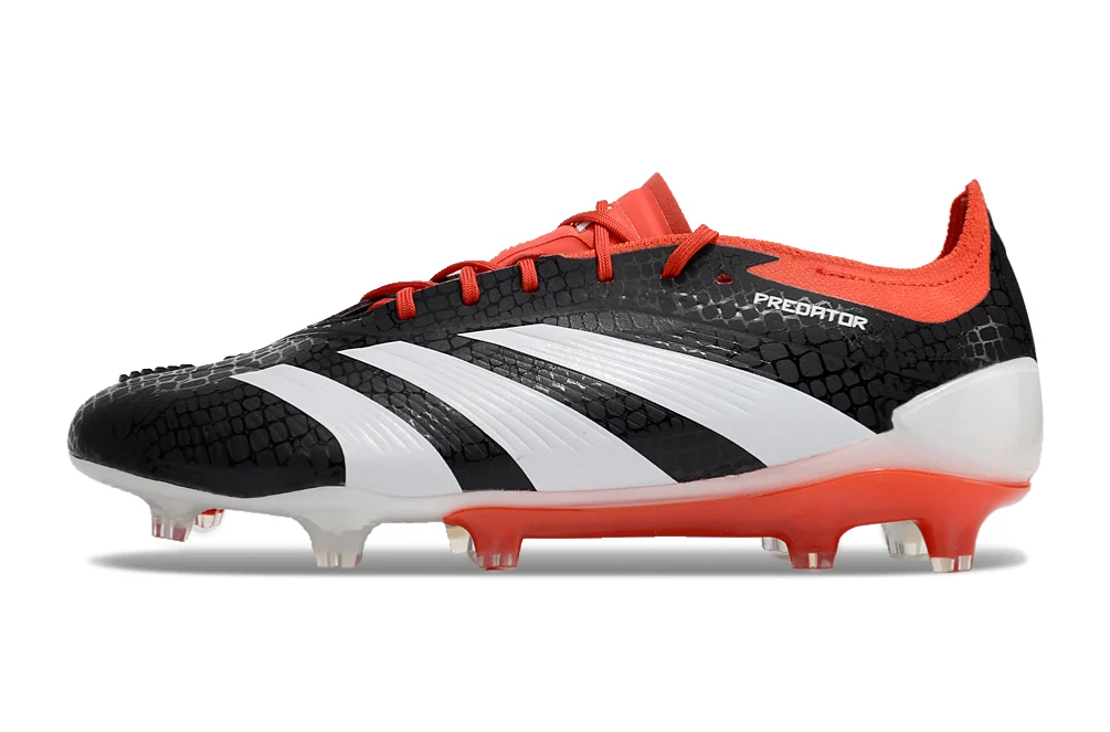 Chuteira Adidas Predator Elite Campo FG - Preto/Vermelho