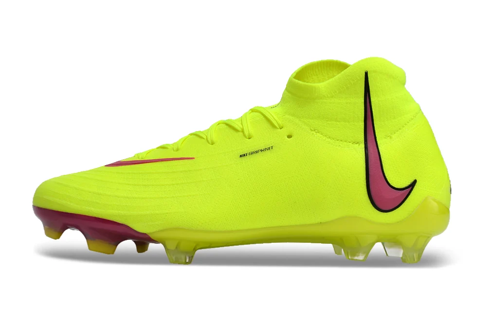 Chuteira Nike Campo Phantom Luna Elite Campo FG - Amarelo/Rosa