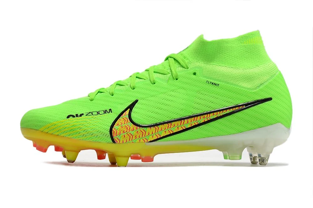 Chuteira Nike Air Zoom Mercurial Superfly 9 Elite SG - Verde/Laranja