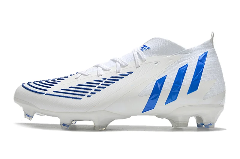 Chuteira Adidas Predator Edge.1 Campo FG - Branco/Azul