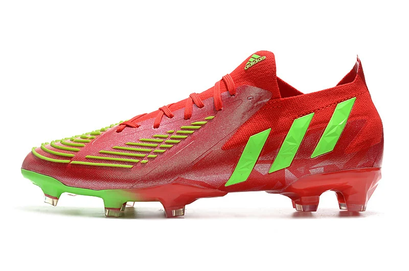 Chuteira Adidas Predator Edge.1 Low Campo FG - Vermelho/Verde