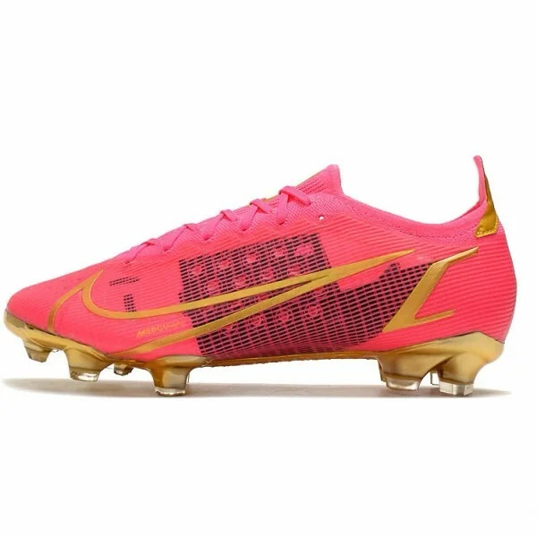 Chuteira Nike Mercurial Vapor 14 Elite Campo FG - Rosa/Dourado