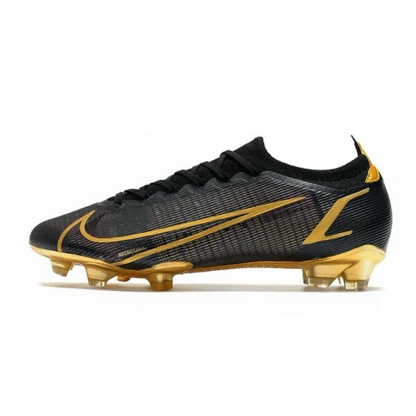 Chuteira Nike Mercurial Vapor 14 Elite Campo FG - Preto/Dourado
