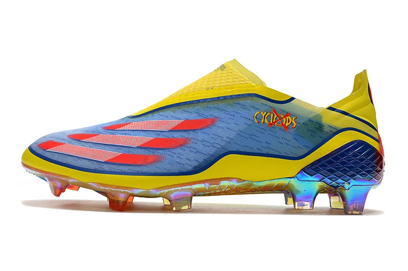 Chuteira Adidas Ghosted+ Campo FG - Amarelo/Azul