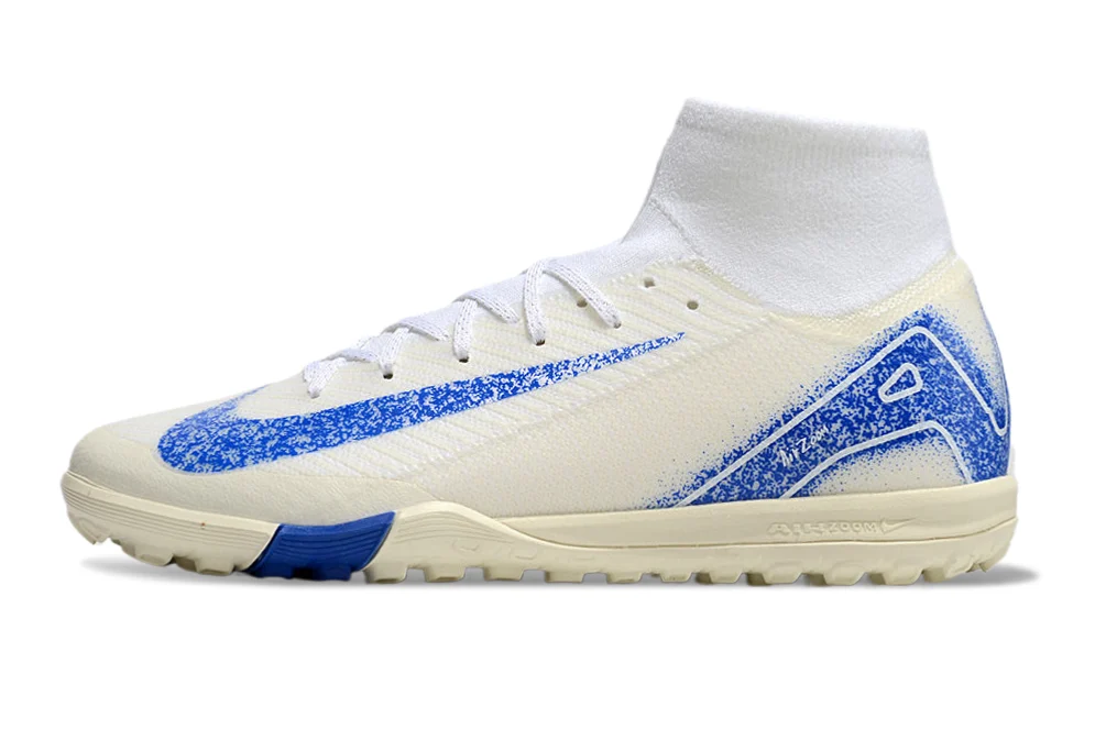 Chuteira Nike Mercurial Superfly 10 Elite Society - Branco/Azul