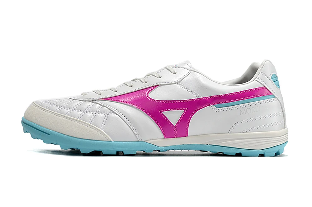Chuteira Miuzno Morelia Neo Sala Society - Branco/Rosa