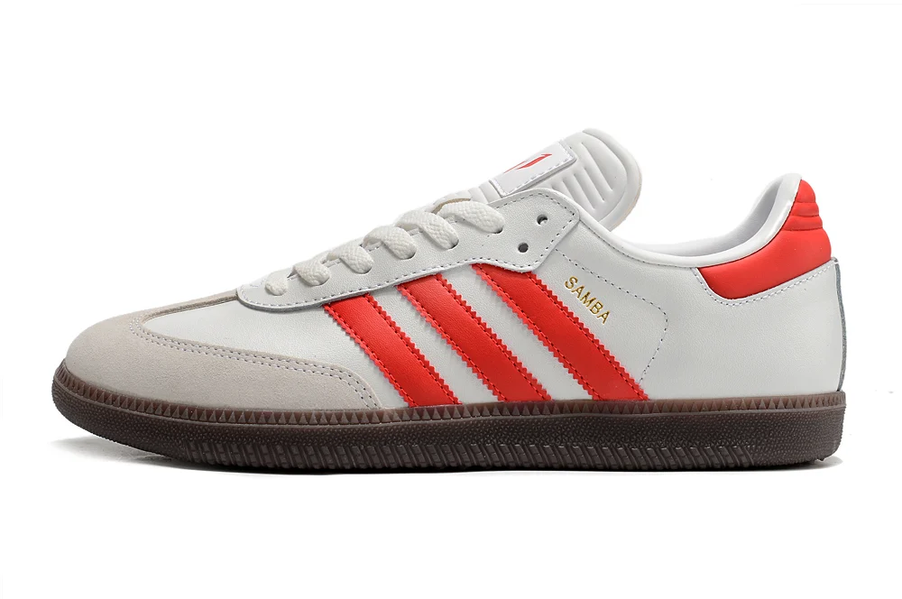 Chuteira Adidas Samba Futsal - Branco/Laranja