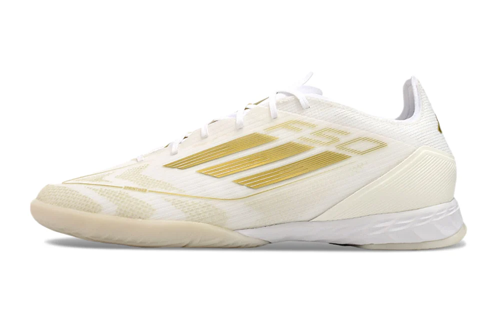 Chuteira Adidas X F50 Futsal - Branco/Dourado