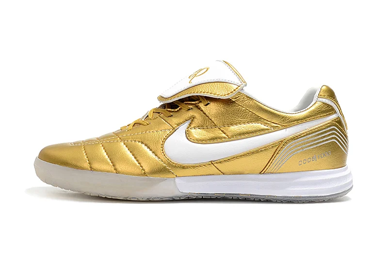 Chuteira Nike 10R Futsal - Dourado/Branco