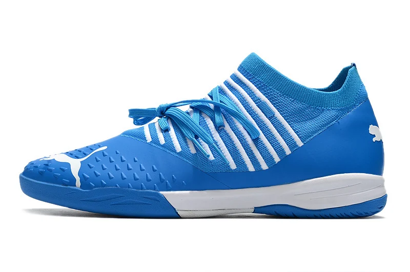 Chuteira Puma Future Z 1.3 Pro Cage Futsal - Azul/Branco