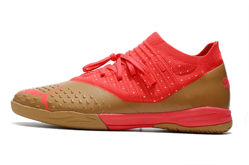 Chuteira Puma Future Z 1.4 Pro Cage Futsal - Vermelho/Dourado