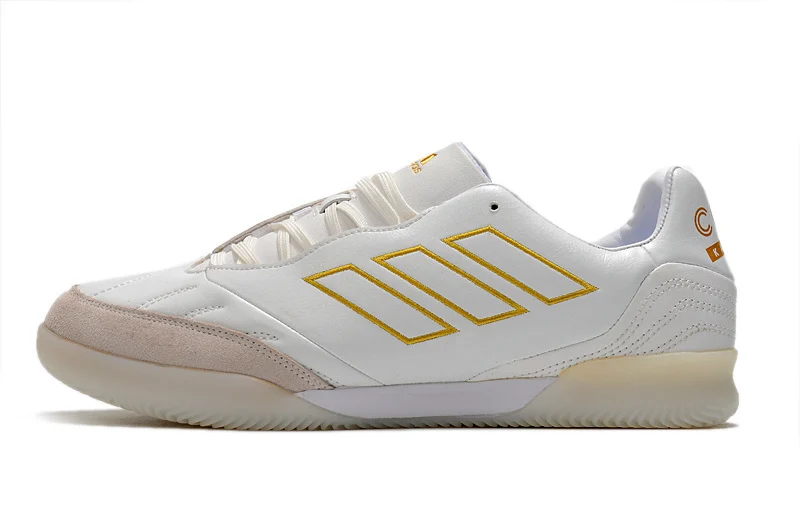 Chuteira Adidas Copa Kapitan 21 Futsal - Branco/Amarelo